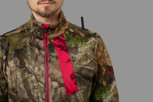 Moose Hunter 2.0 fleece jacka Härkila - MossyOak Break-Up Country/MossyOak Red 