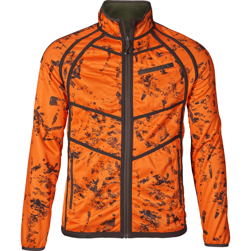 Vantage reversible fleece Seeland - Pine green/InVis orange blaze *