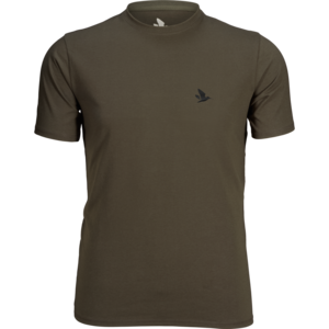 Outdoor 2-pack t-shirt Seeland - Raven/Pine green 