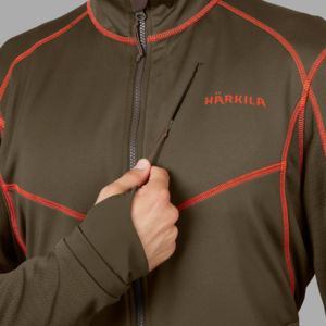 Härkila Scandinavian Fleece Jacka - Willow Green/Shadow Brown 