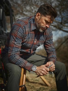 Falcon Flannel Shirt Chevalier - Rust Checked 