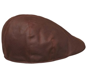 Torre Waxed Cotton Sixpence Cap Chevalier - Burgundy 