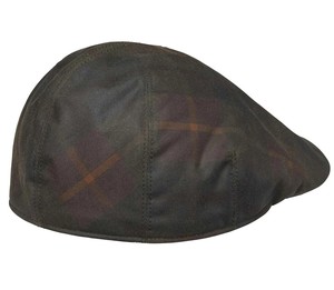 Torre Waxed Cotton Sixpence Cap Chevalier - Hunter Brown Checked 