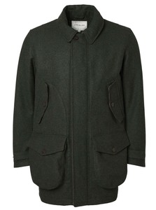 Burley Chevalite Wool Coat Chevalier - Dark Green Melange 