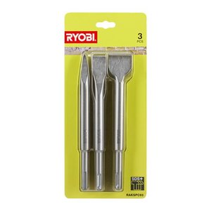 Ryobi RAKSPC03 Mejselsats SDS+ 3 delar 
