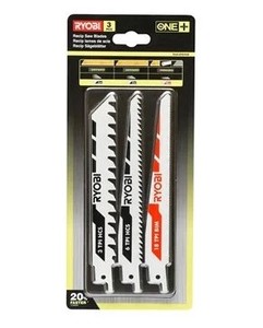 Ryobi RAK3RBWM Sågblad Tigersåg för trä och metall 3 delar