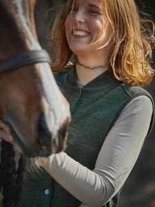 Kelly Longsleeve Top Dam Chevalier - Sandstone 