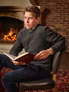Wykin Wool Pullover Chevalier - Stone Black 