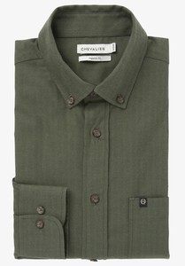 Dalby Regular Fit Shirt Chevalier - Dark Green 