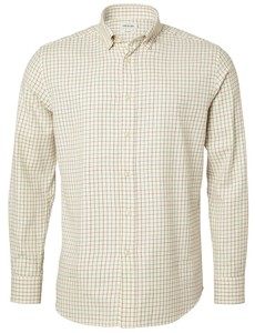 Redway Shooting Fit Wool Shirt Chevalier - Dark Red Tattersall 