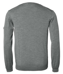 Aston V-Neck Merino Pullover Chevalier - Smoked Grey 