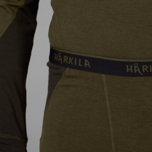Härkila Base Warm långkalsonger - Willow green/Shadow brown 
