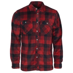 Finnveden Canada Fleece Skjorta Pinewood - Röd/Svart 