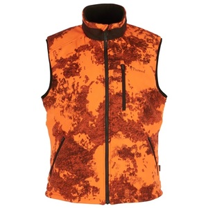 Småland Reversible Camou Fleeceväst Pinewood - Strata Blaze/H. Green 
