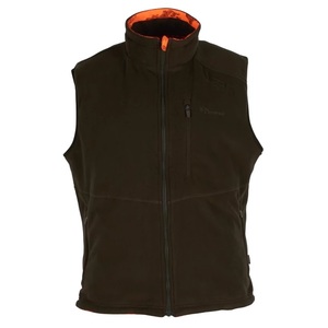 Småland Reversible Camou Fleeceväst Pinewood - Strata Blaze/H. Green 
