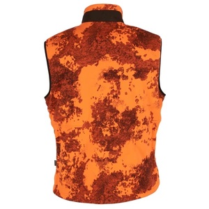Småland Reversible Camou Fleeceväst Pinewood - Strata Blaze/H. Green 