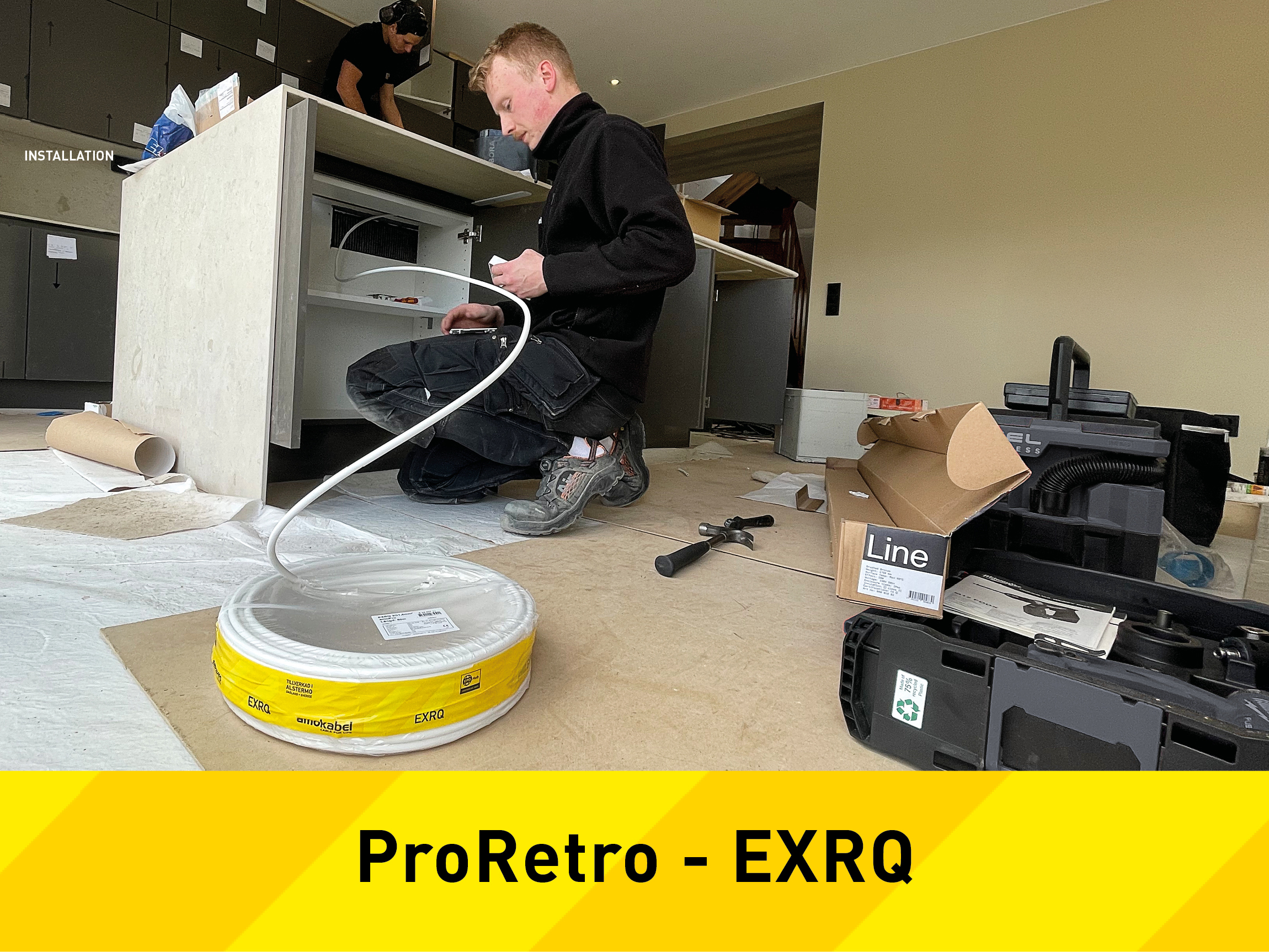 En installationskabel anpassad för moderna fastigheter