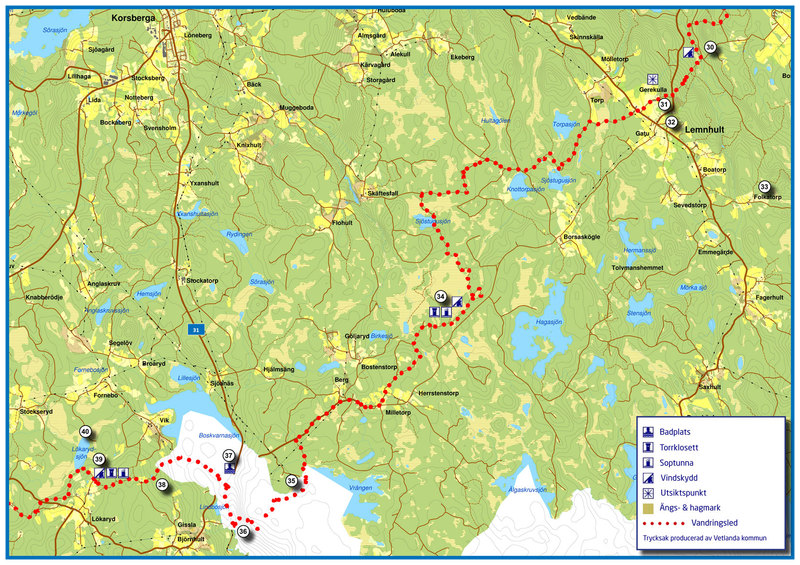 Höglandsleden Lökaryd - Lemnhult