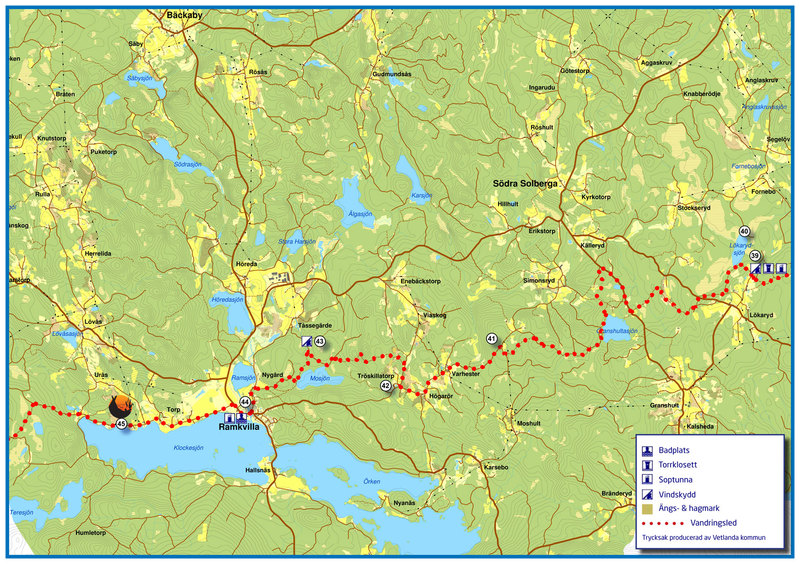 Höglandsleden Äventyrsbyn - Lökaryd
