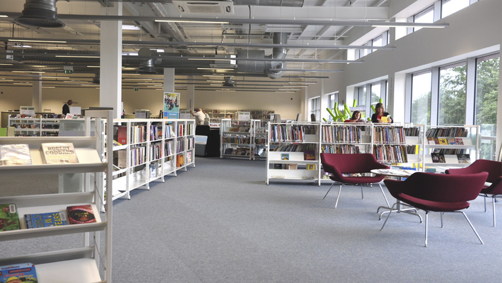 Urmston Library, England