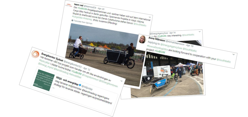 Skärmdumpar av sociala medierinlägg