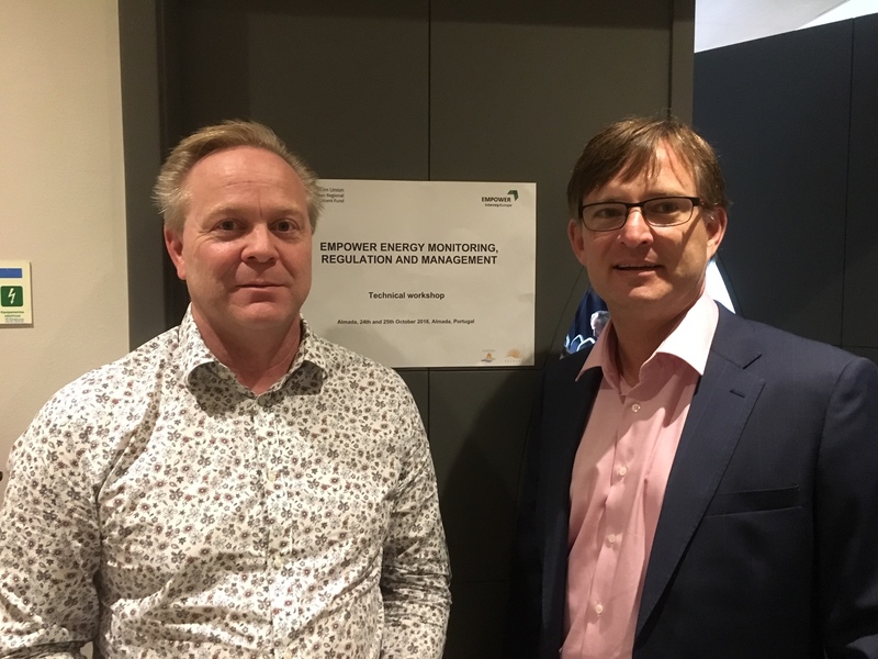 Mikael Pettersson och Kristian Olsér. Foto Lena Eckerberg, Energikontor Sydost