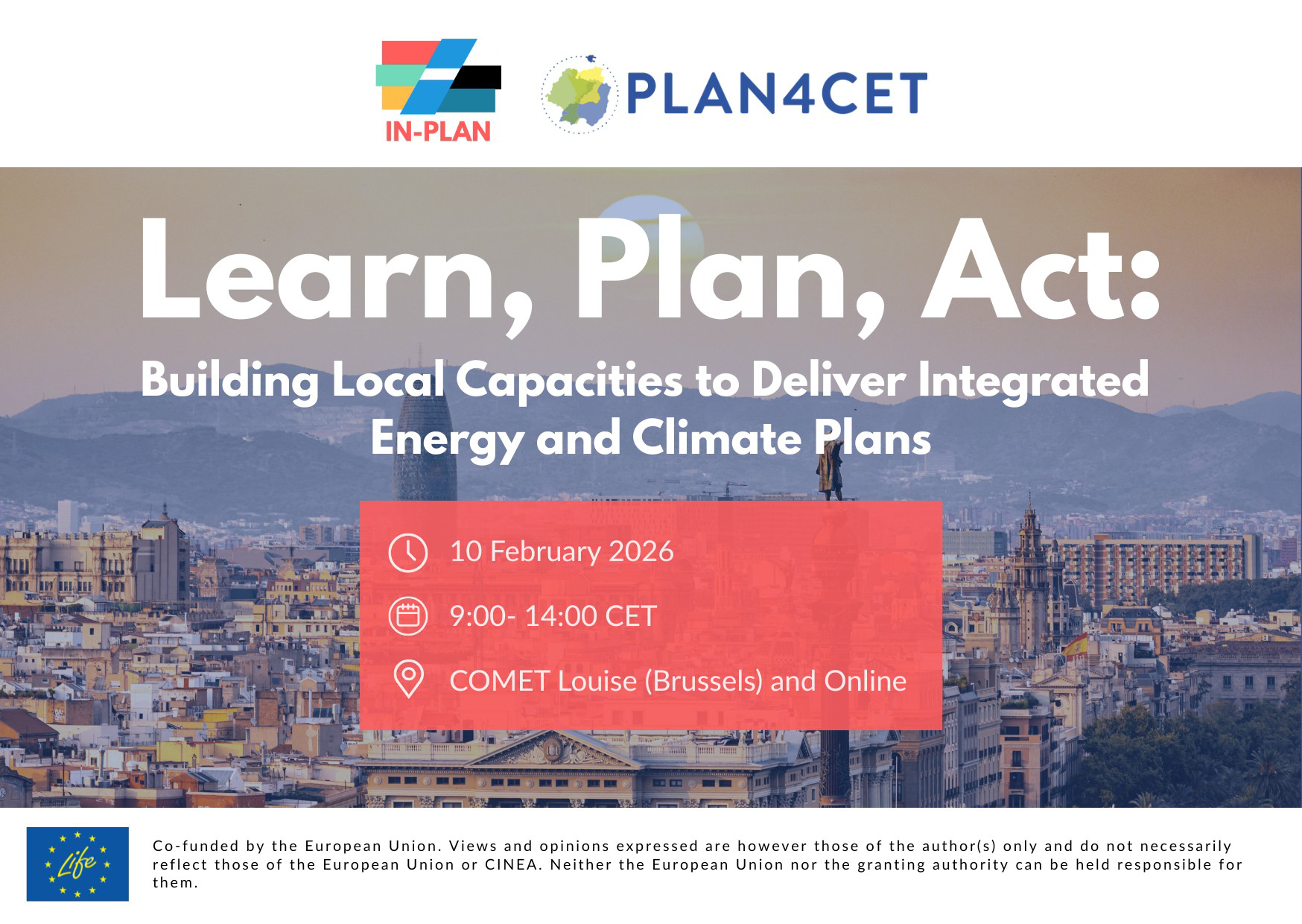 Banner för eventet med logotype för LIFE.