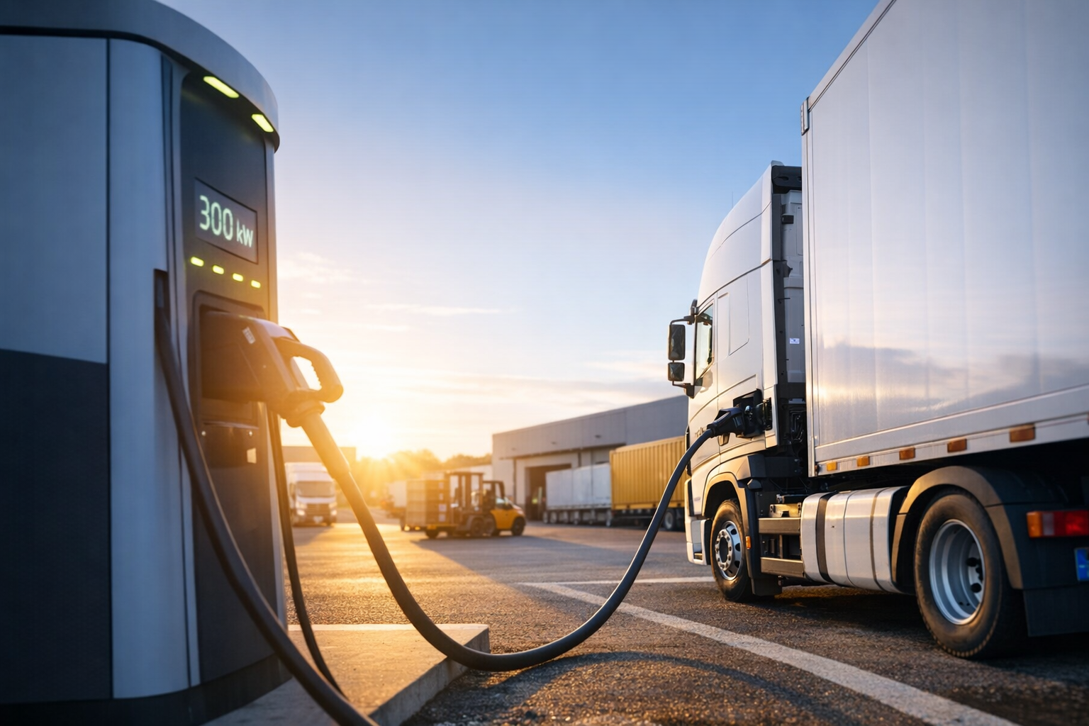 Energimyndigheten: Laddinfrastruktur för tunga vägtransporter vid lastning och lossning