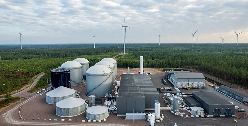 Biogasanläggning.