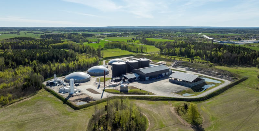Biogasanläggning.