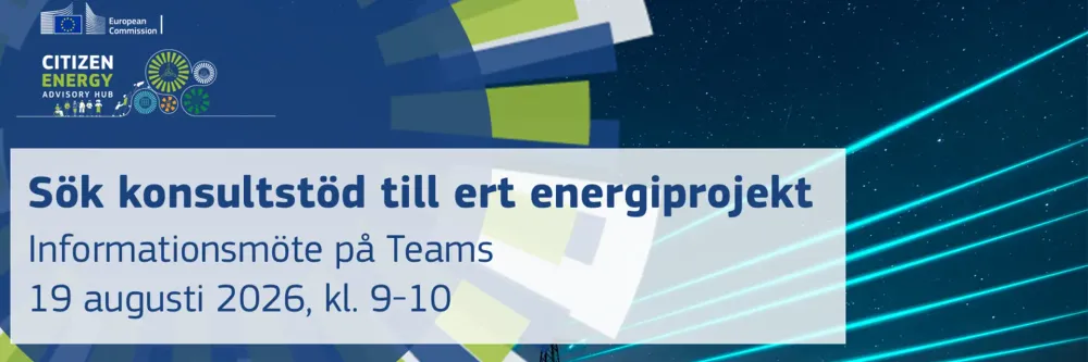 Informationsmöte om konsultstöd för energiprojekt
