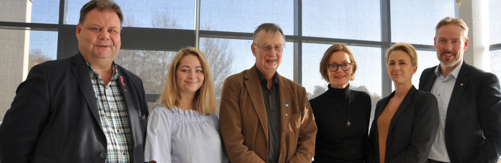 Fr v, Peter Wretlund vice ordf, Johanna Wyckman ers., Lars Karlsson, Catharina Winberg ordf., Christel Liljegren vd, Robert Olesen. 