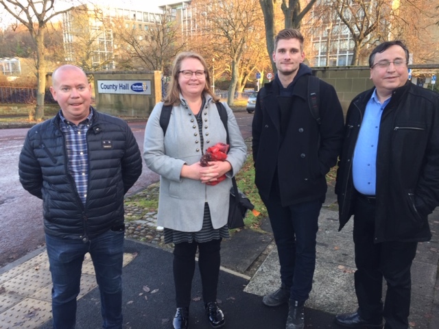 Mattias Westrin AB Hultsfreds bostäder, Lena Eckerberg Energikontor Sydost, Elias Kristmansson Borgholms kommun, Ian Cortes Kalmar kommun. Foto Tommy Lindström