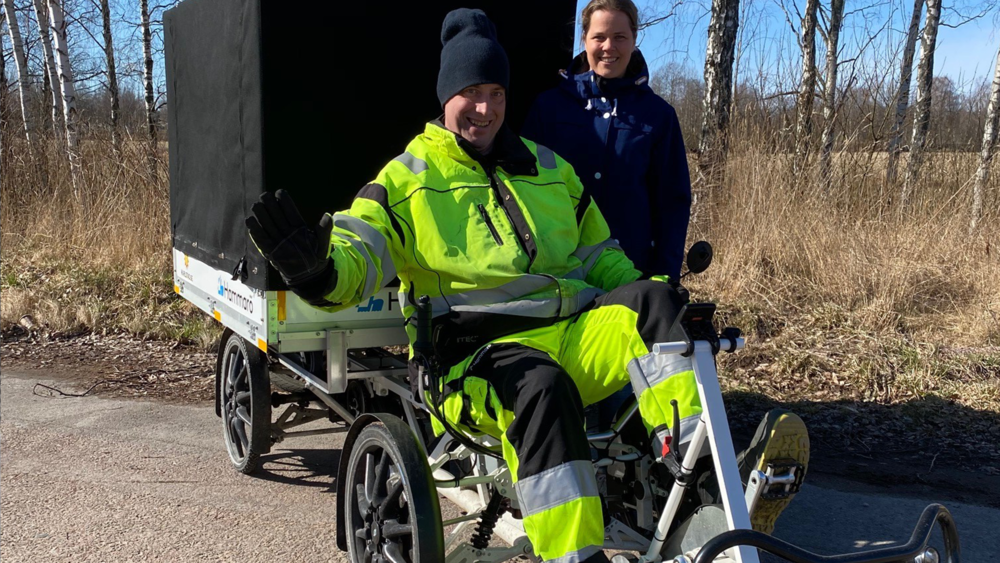 Hammarö kommun valde lastcykel istället för servicebil