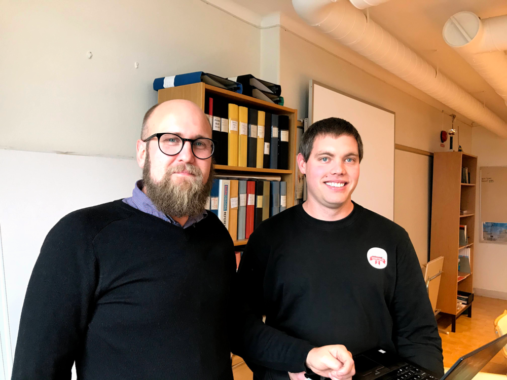 Marcus Olsson och Albin Berg, Mönsterås kommun. Foto: Lena Eckerberg