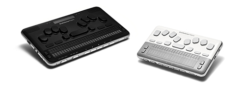 Bild på BrailleSense 6 och BrailleSense 6 Mini.