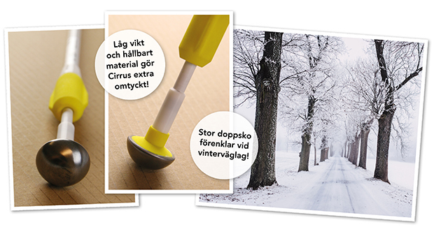 Låg vikt och hållbart material gör Cirrus extra omtyckt!