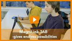 Klickbar filmruta för att starta filmen om MagniLink TAB.