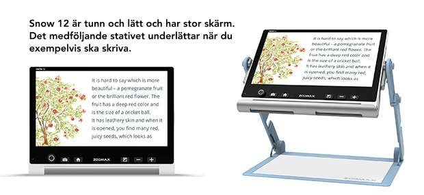 Två bilder på Snow 12.