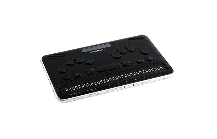 BrailleSense 6, notatapparat med 32 cellers punktdisplay.