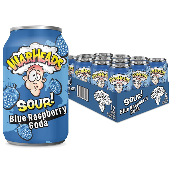 Warheads Sour Blue Raspberry 12x355ml