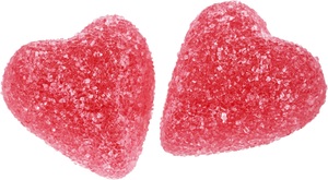 Aroma Röda Hjärtan Sockrade 4kg