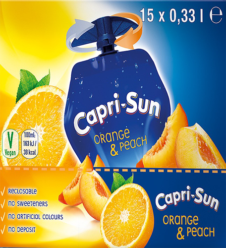 Capri-Sun 33cl Orange & Peach - 15 st