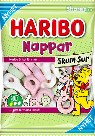 Haribo Sura Skumnappar 120g