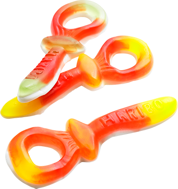 Haribo Jätte Fruktnappar skum 2,5 kg