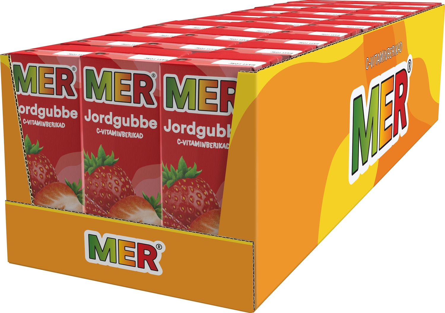 MER Jordgubb 20 cl Brik - 30 st