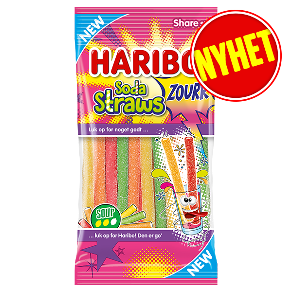 HARIBO Soda Straws Zourr 90g
