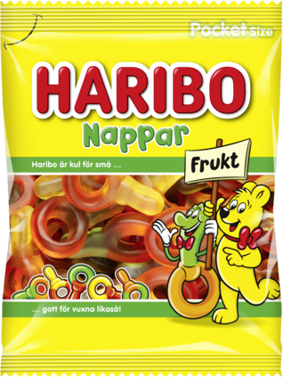 5st - Fruktnappar 80g