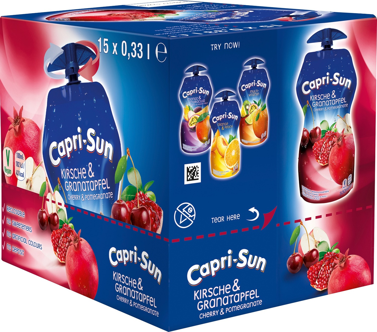 Capri-Sun 33cl Körsbär & Granat. - 15st