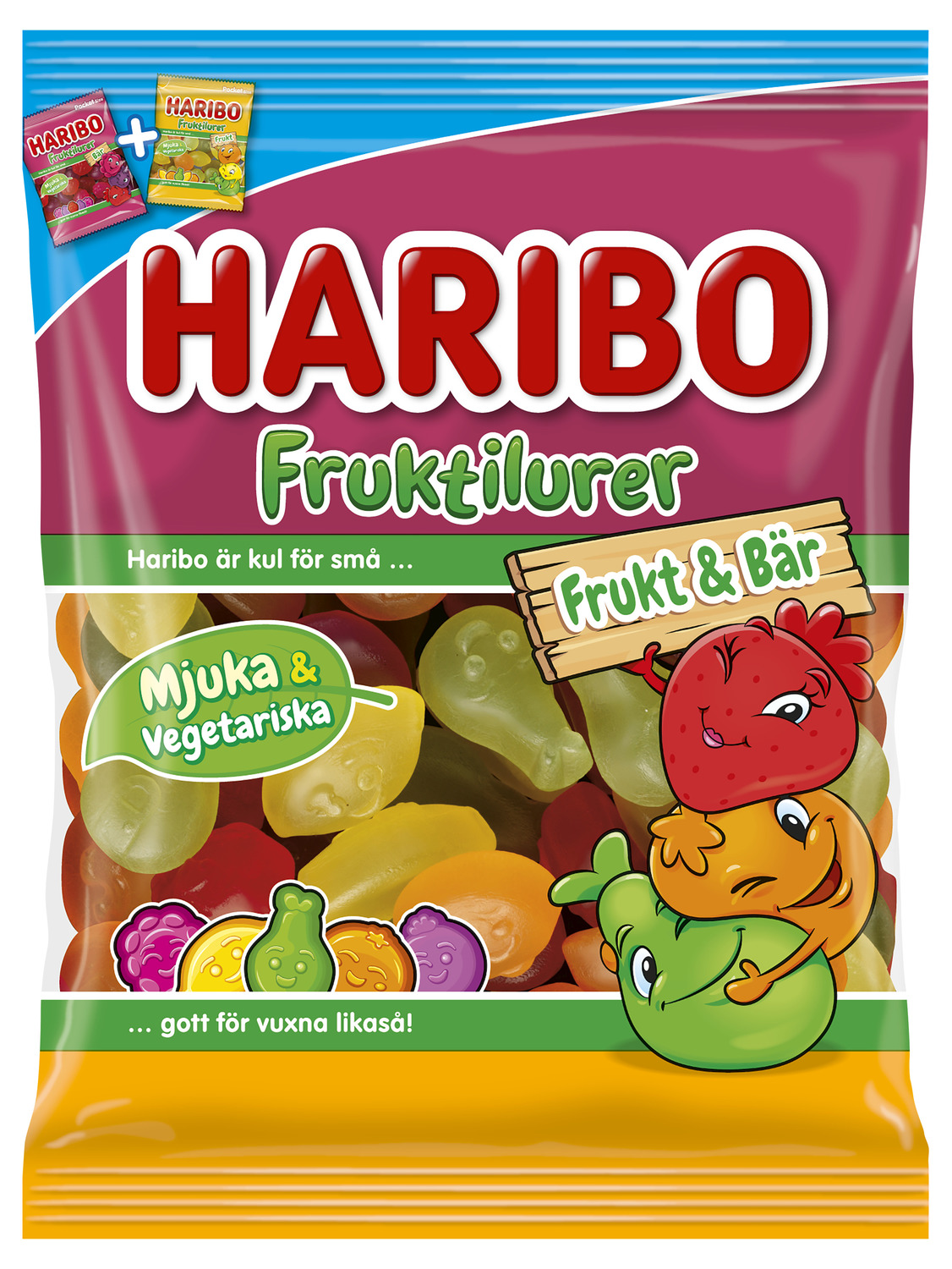Haribo Fruktilurer Frukt & Bär 80g